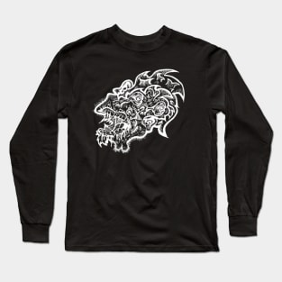 Abstract Creature (white) Long Sleeve T-Shirt